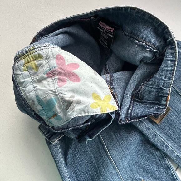 Y2K Bubblegum American Flavour Low Rise Flair Bottom Jeans Sz 3/4 - Picture 13 of 16